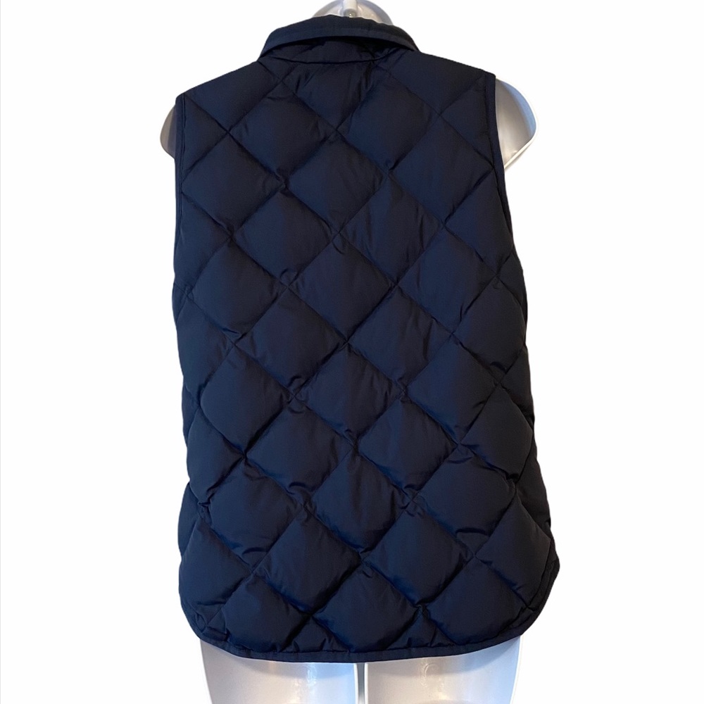 J Crew Factory Quilted puffer vest Navy XS - Picture 3 of 8